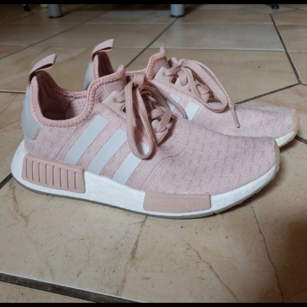 adidas Pink and White Athletic Shoes